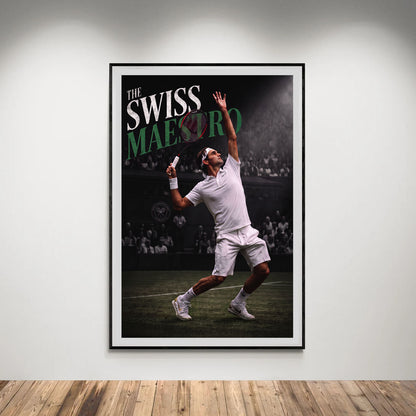 Flex Designs Poster Roger Federer the Swiss Maestro 5 x 7" Home Goods - Sports  Poster
