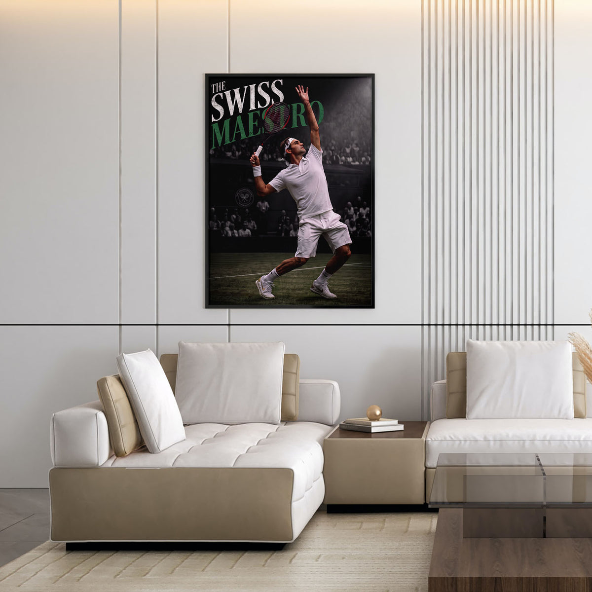 Flex Designs Poster Roger Federer the Swiss Maestro 11 x 17" Home Goods - Sports  Poster