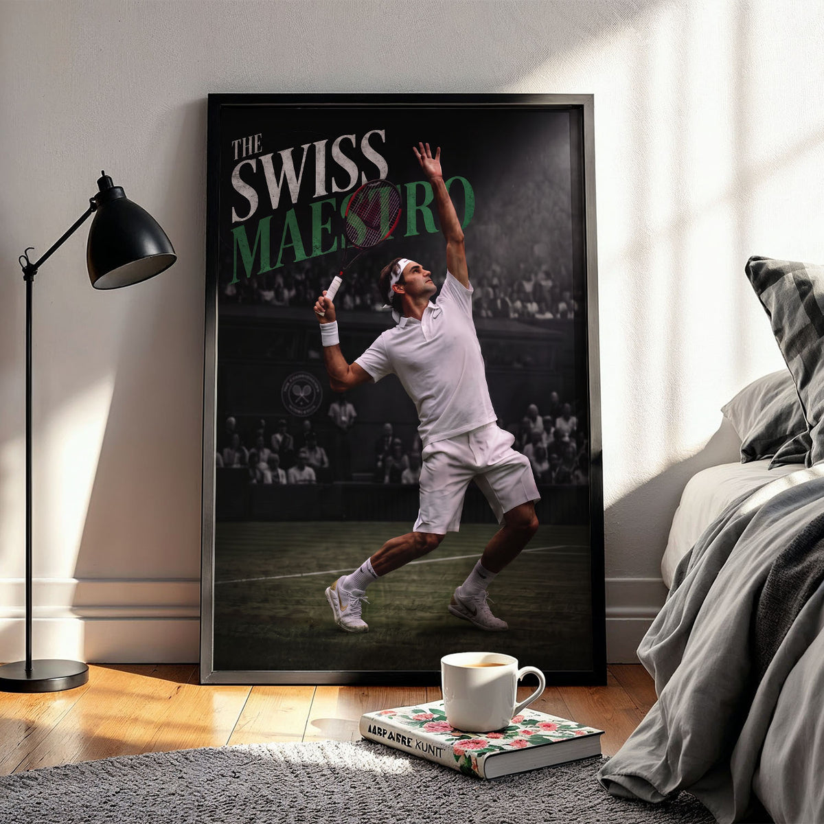 Flex Designs Poster Roger Federer the Swiss Maestro 11 x 17" Home Goods - Sports  Poster