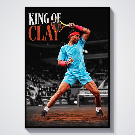 Flex Designs Poster Rafael Nadal King of Clay 11 x 17" Home Goods - Sports  Poster