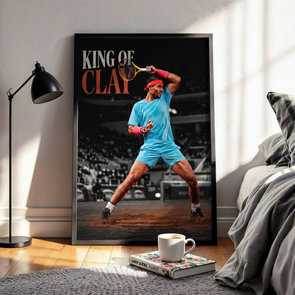 Flex Designs Poster Rafael Nadal King of Clay 11 x 17" Home Goods - Sports  Poster