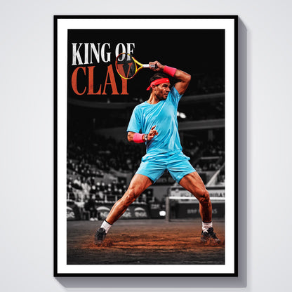 Flex Designs Poster Rafael Nadal King of Clay 5 x 7" Home Goods - Sports  Poster