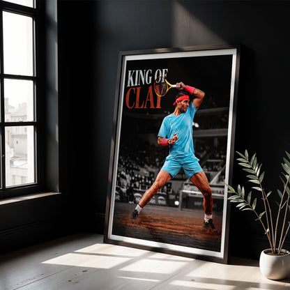 Flex Designs Poster Rafael Nadal King of Clay 5 x 7" Home Goods - Sports  Poster