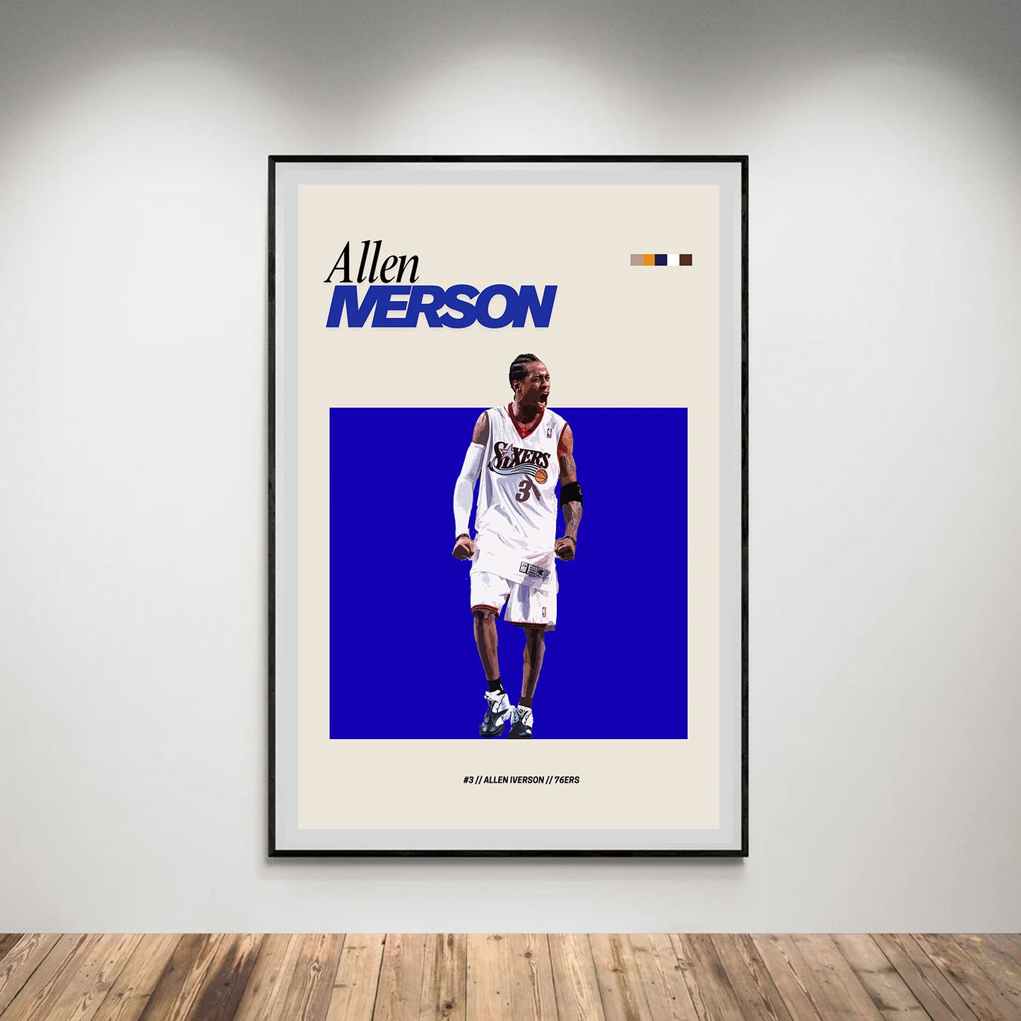 Flex Designs Poster Allen Iverson NBA FlexM 5 x 7" Home Goods - Sports  Poster