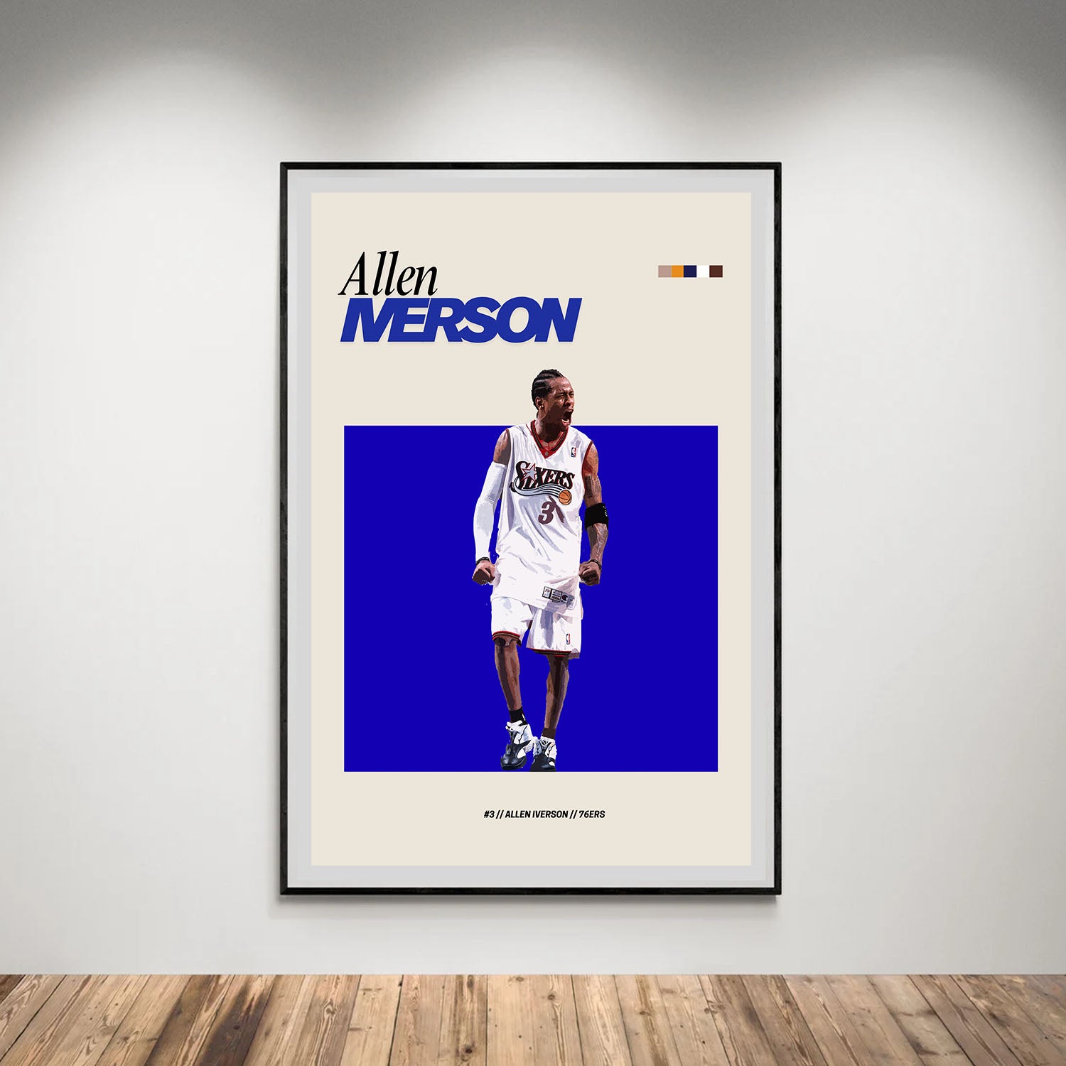 Flex Designs Poster Allen Iverson NBA FlexM 5 x 7" Home Goods - Sports  Poster