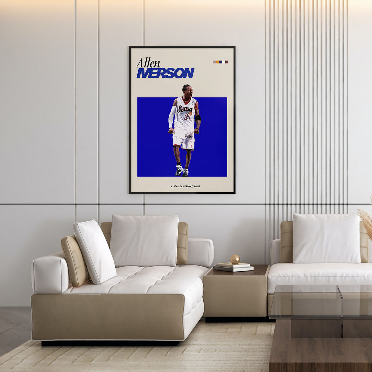 Flex Designs Poster Allen Iverson NBA FlexM 11 x 17" Home Goods - Sports  Poster