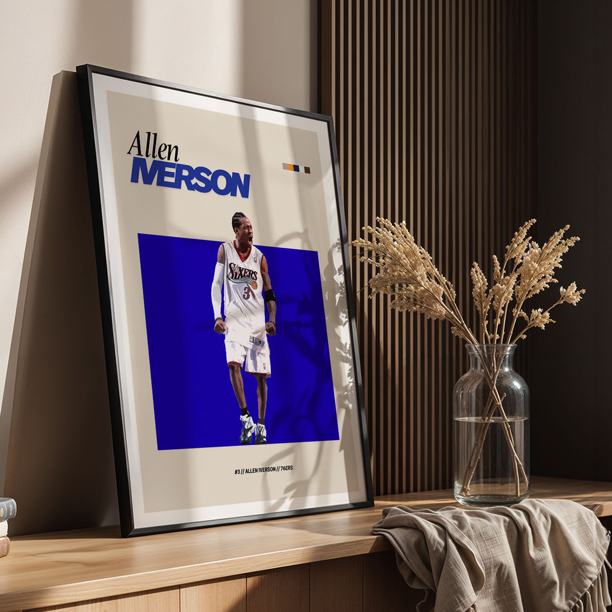 Flex Designs Poster Allen Iverson NBA FlexM 11 x 17" Home Goods - Sports  Poster