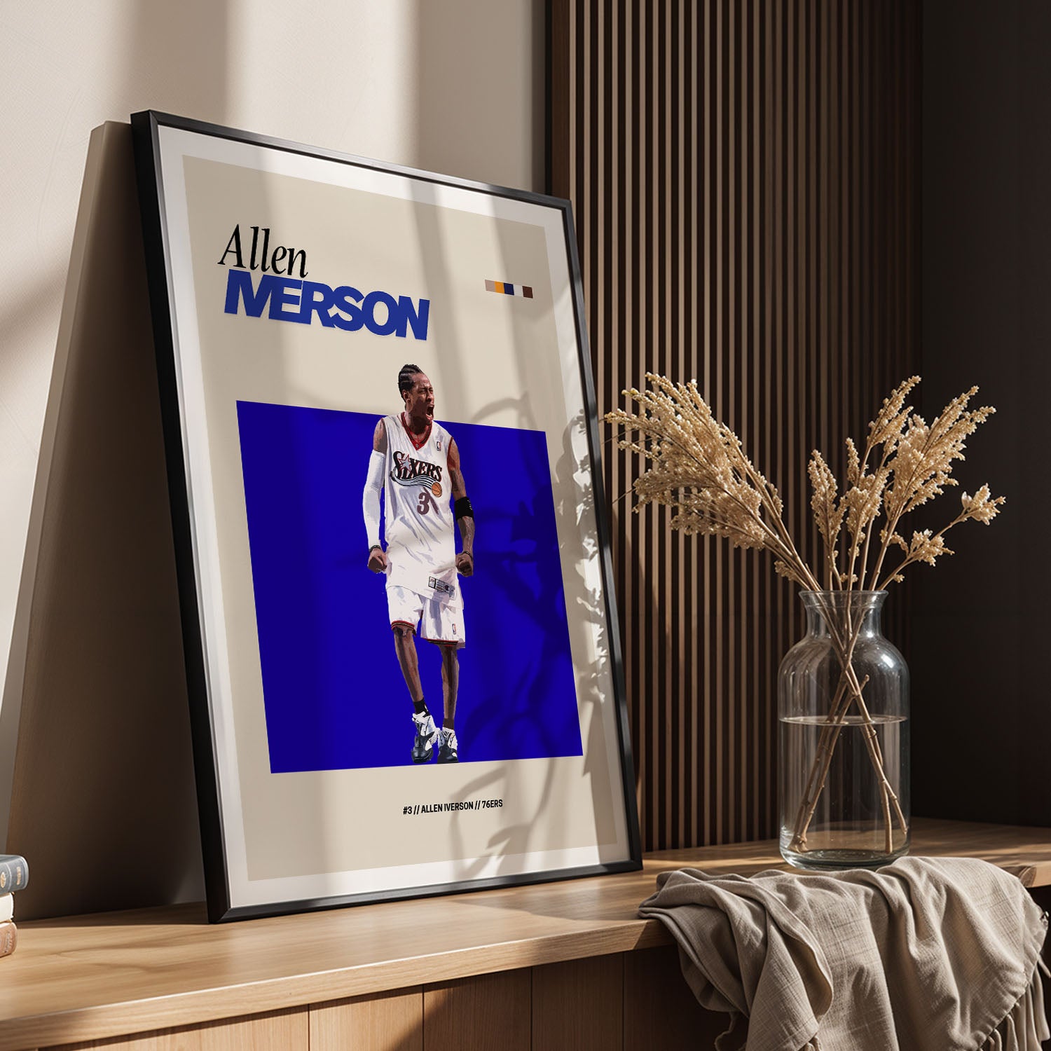 Flex Designs Poster Allen Iverson NBA FlexM 11 x 17" Home Goods - Sports  Poster
