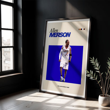 Flex Designs Poster Allen Iverson NBA FlexM 5 x 7" Home Goods - Sports  Poster