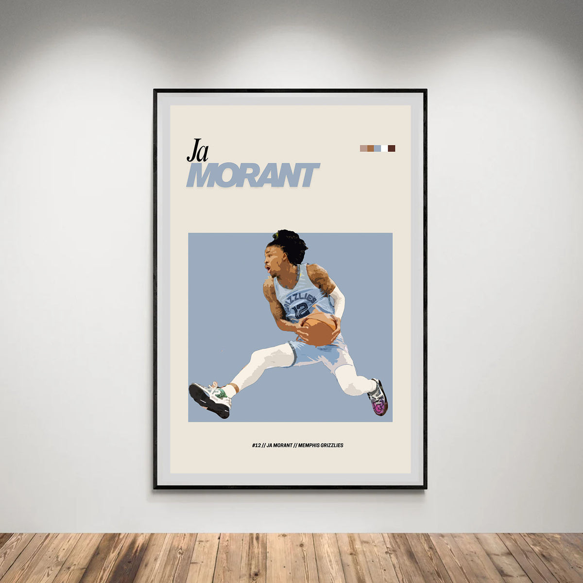 Flex Designs Poster Ja Morant NBA FlexM 5 x 7" Home Goods - Sports  Poster