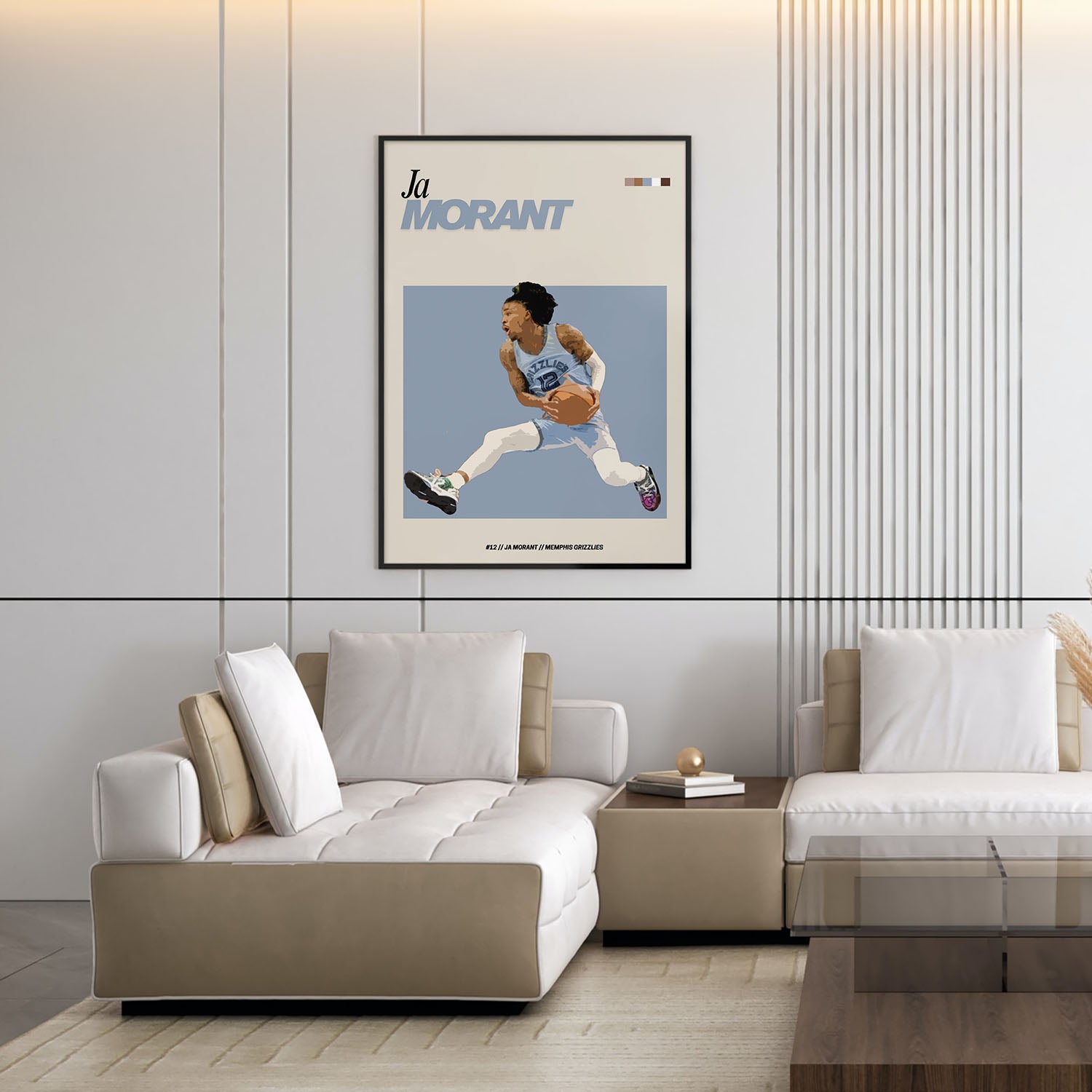 Flex Designs Poster Ja Morant NBA FlexM 11 x 17" Home Goods - Sports  Poster