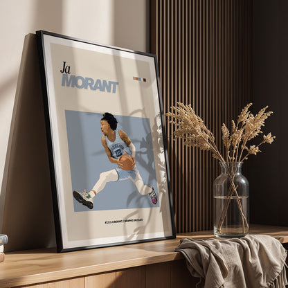 Flex Designs Poster Ja Morant NBA FlexM 11 x 17" Home Goods - Sports  Poster