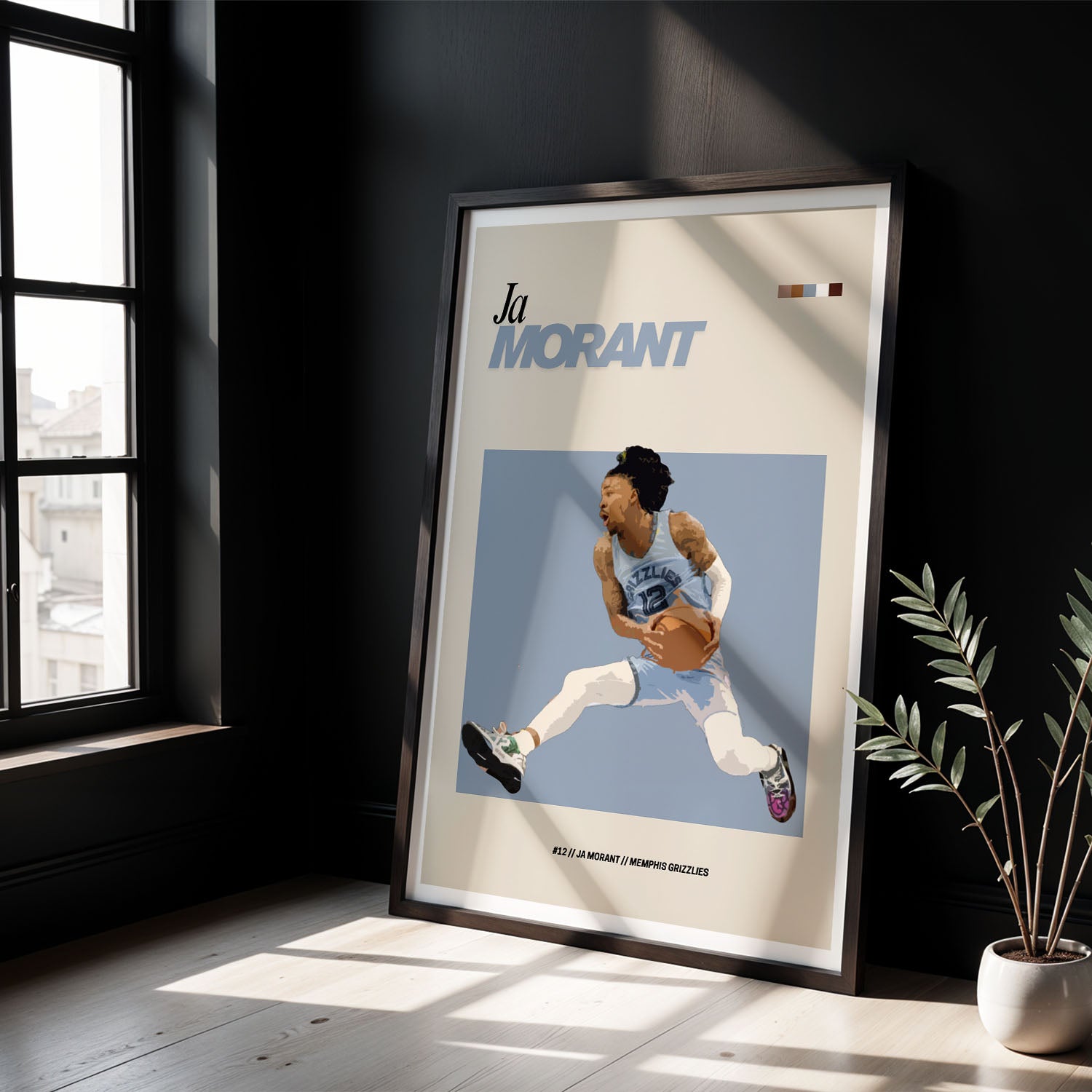 Flex Designs Poster Ja Morant NBA FlexM 5 x 7" Home Goods - Sports  Poster