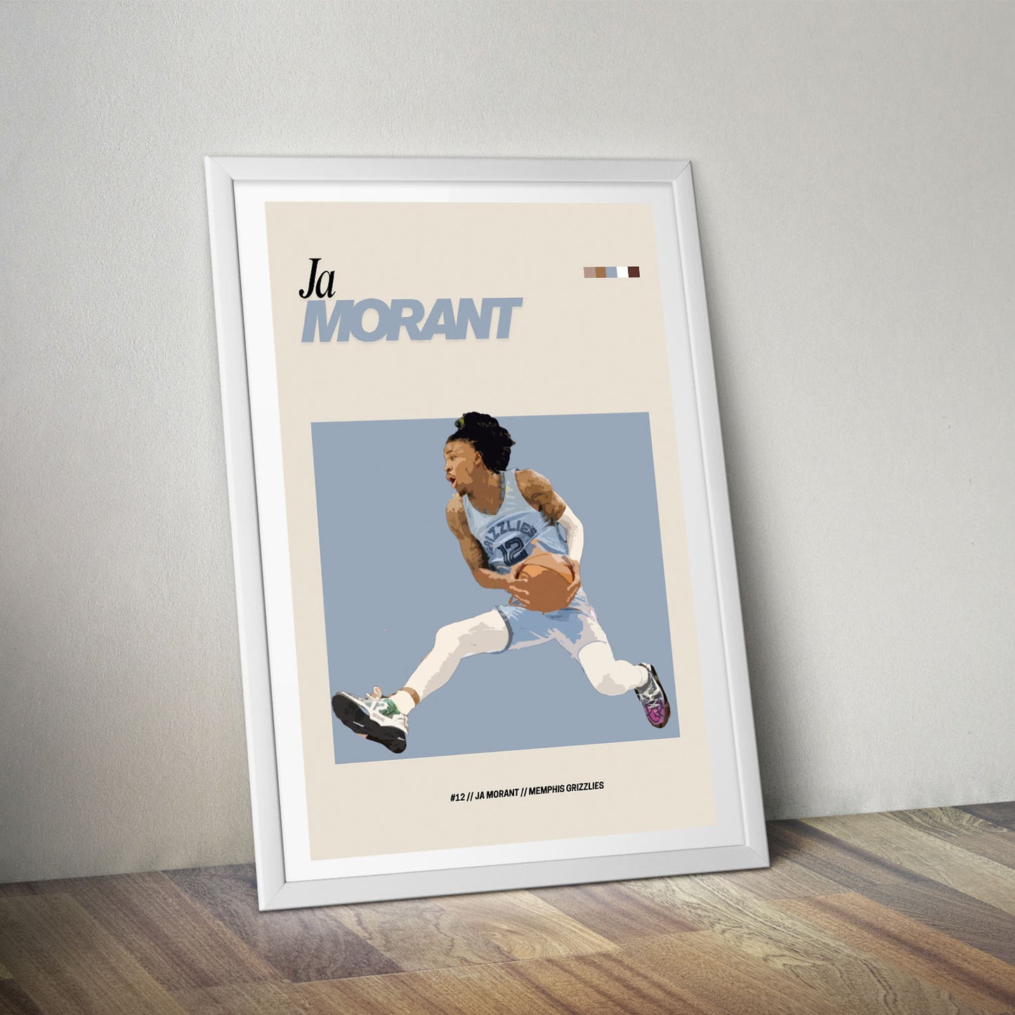 Flex Designs Poster Ja Morant NBA FlexM 5 x 7" Home Goods - Sports  Poster