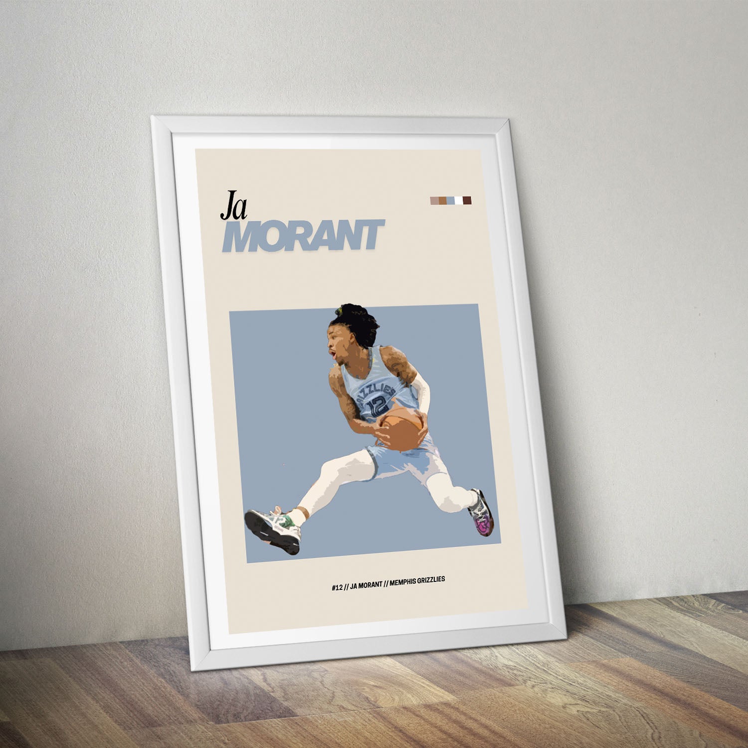 Flex Designs Poster Ja Morant NBA FlexM 5 x 7" Home Goods - Sports  Poster
