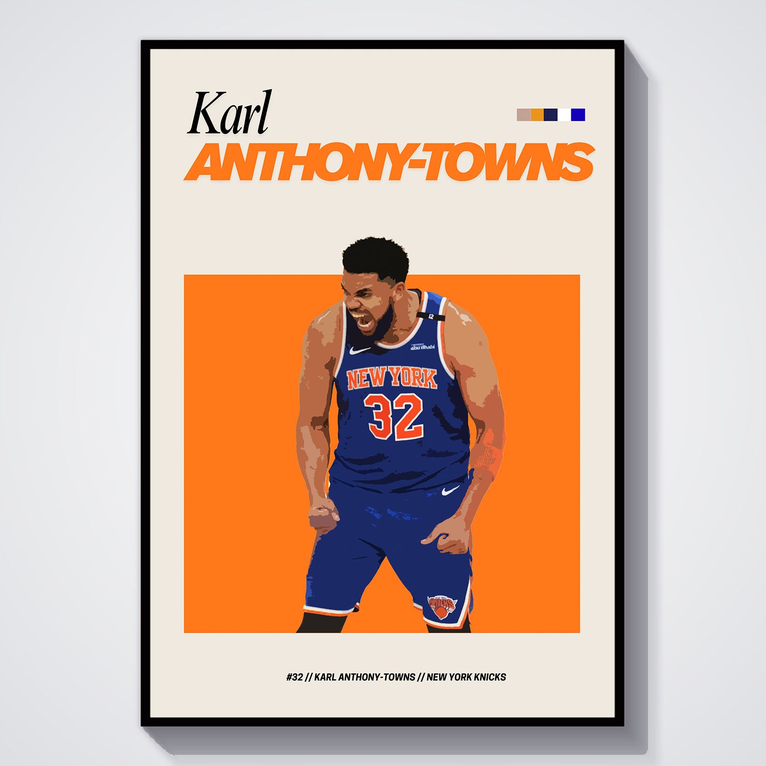Flex Designs Poster Karl-Anthony Towns NBA FlexM 11 x 17" Home Goods - Sports  Poster