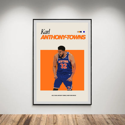 Flex Designs Poster Karl-Anthony Towns NBA FlexM 5 x 7" Home Goods - Sports  Poster