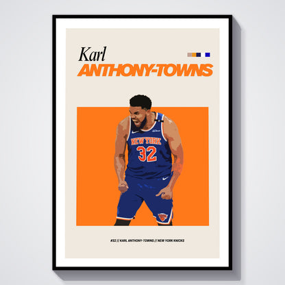 Flex Designs Poster Karl-Anthony Towns NBA FlexM 5 x 7" Home Goods - Sports  Poster