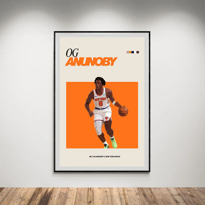 Flex Designs Poster OG Anunoby NBA FlexM 5 x 7" Home Goods - Sports  Poster