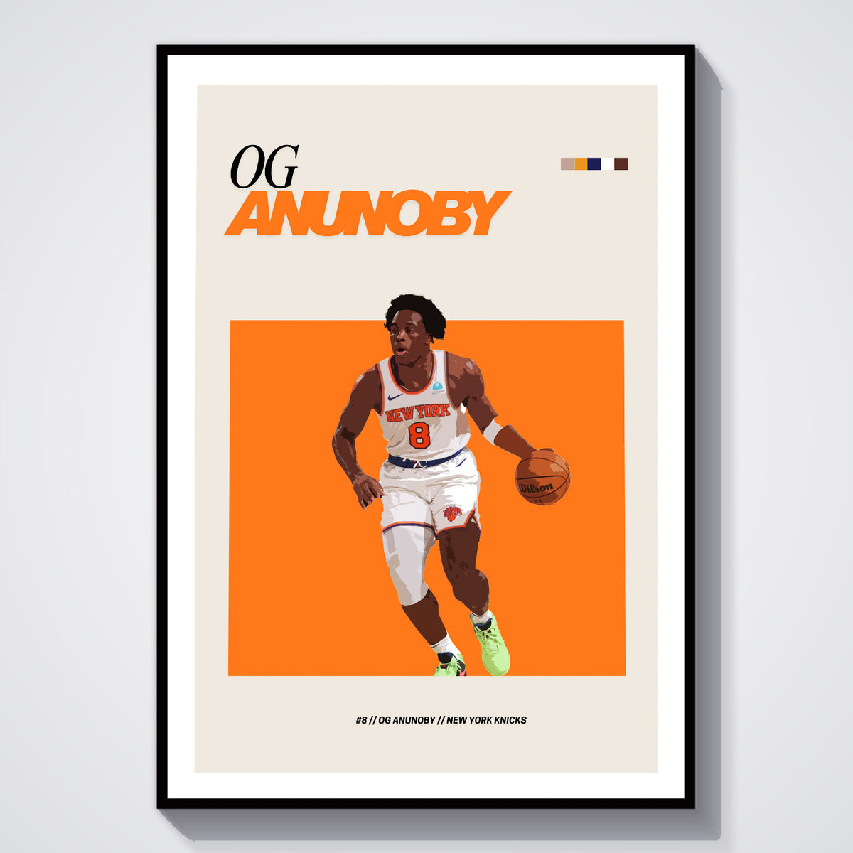 Flex Designs Poster OG Anunoby NBA FlexM 5 x 7" Home Goods - Sports  Poster