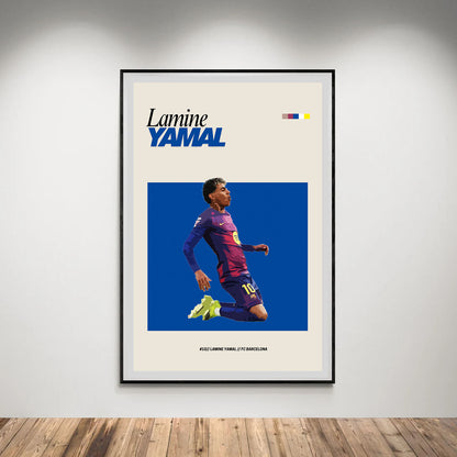 Flex Designs Poster Lamine Yamal Barcelona FlexM 5 x 7" Home Goods - Sports  Poster
