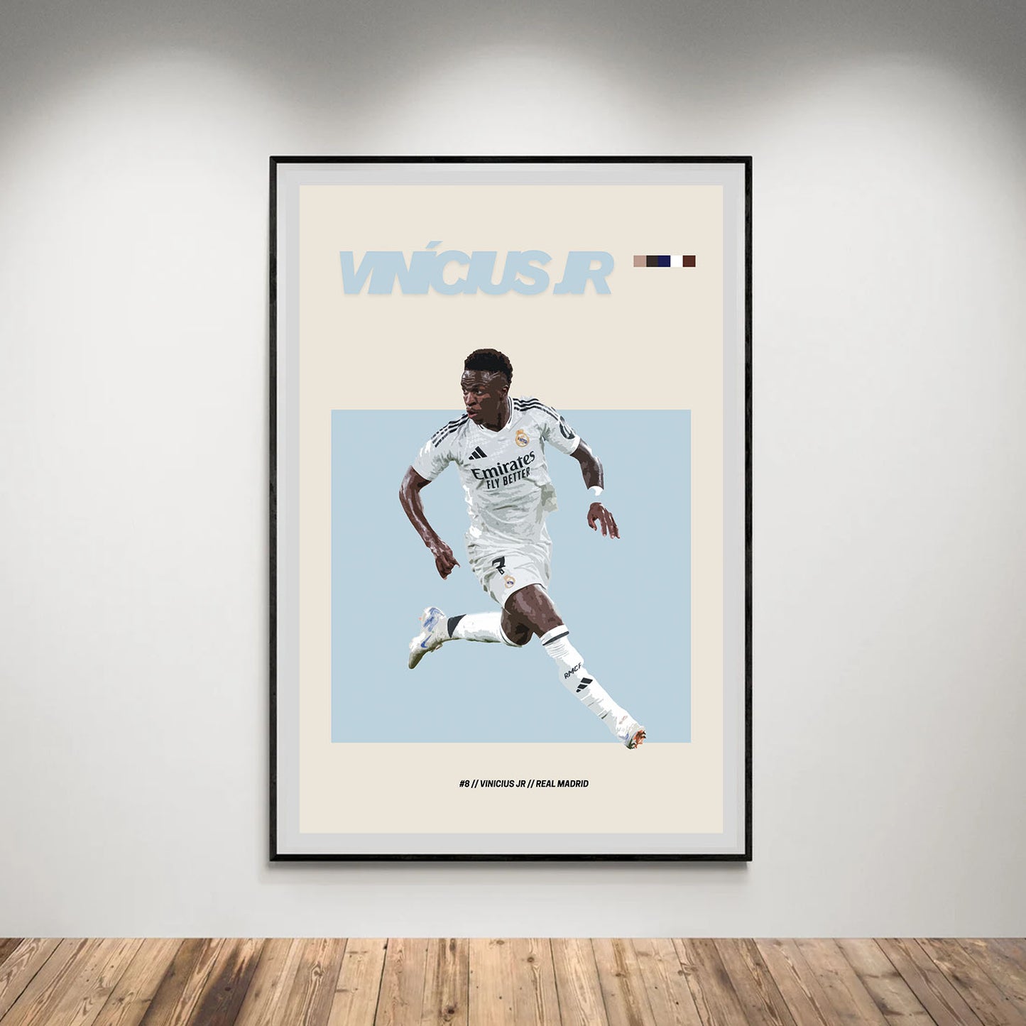 Flex Designs Poster Vinicius Jr Real Madrid FlexM 5 x 7" Home Goods - Sports  Poster