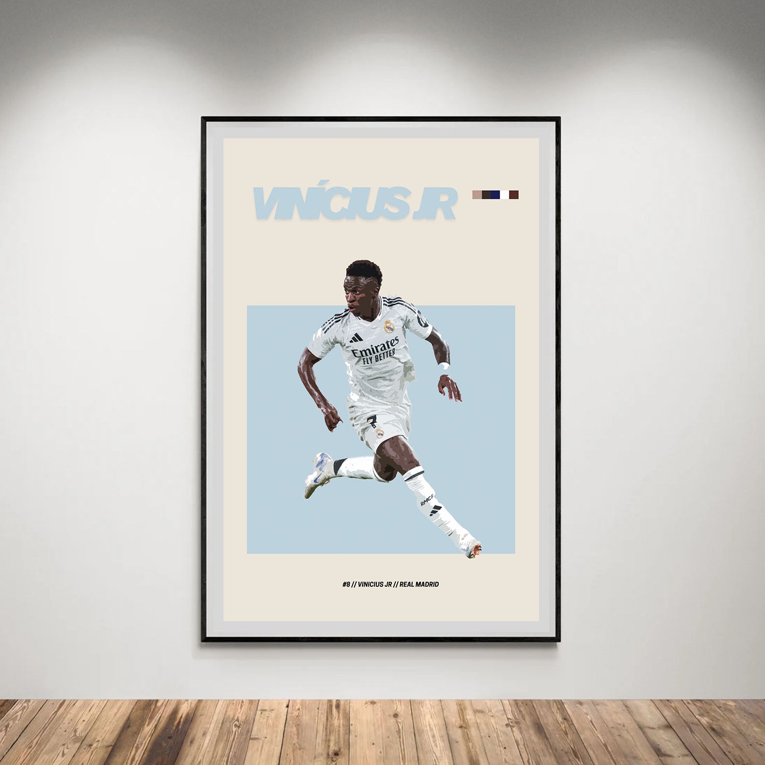 Flex Designs Poster Vinicius Jr Real Madrid FlexM 5 x 7" Home Goods - Sports  Poster