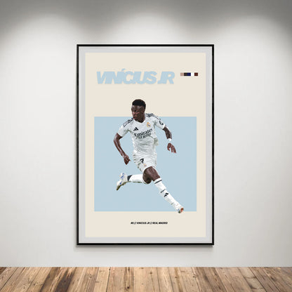 Flex Designs Poster Vinicius Jr Real Madrid FlexM 5 x 7" Home Goods - Sports  Poster