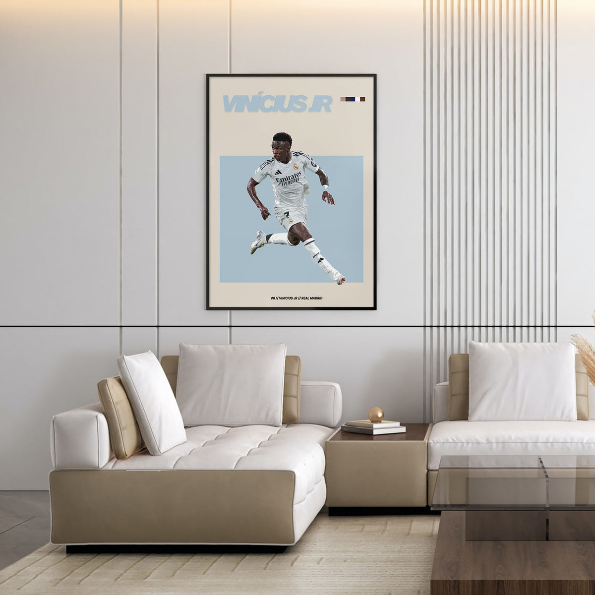 Flex Designs Poster Vinicius Jr Real Madrid FlexM 11 x 17" Home Goods - Sports  Poster