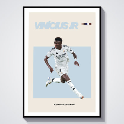 Flex Designs Poster Vinicius Jr Real Madrid FlexM 5 x 7" Home Goods - Sports  Poster