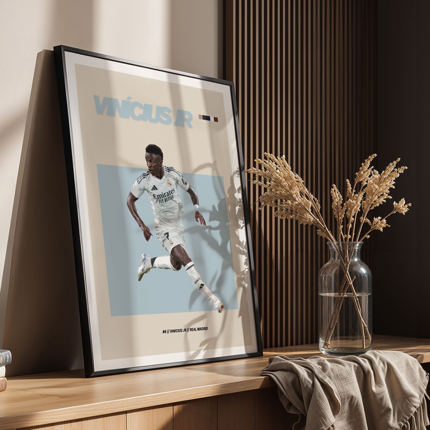 Flex Designs Poster Vinicius Jr Real Madrid FlexM 11 x 17" Home Goods - Sports  Poster