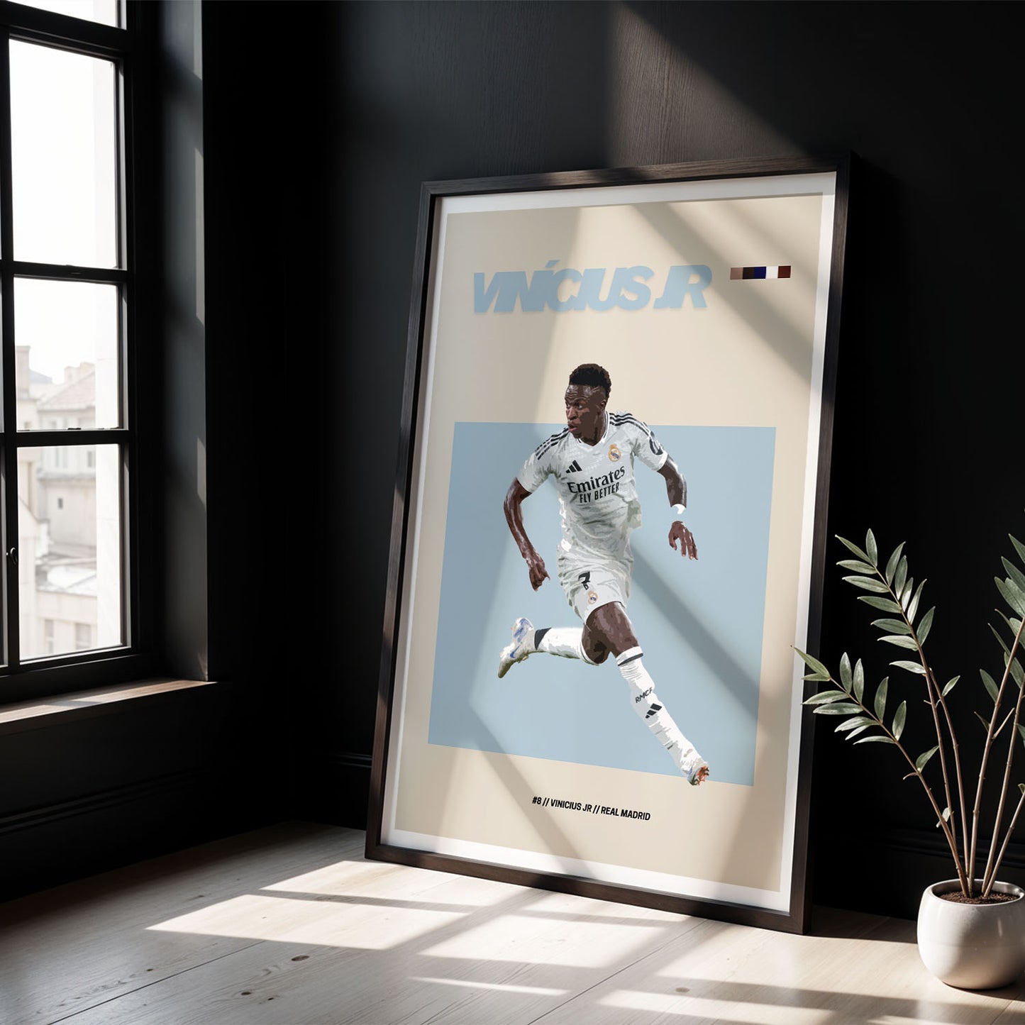 Flex Designs Poster Vinicius Jr Real Madrid FlexM 5 x 7" Home Goods - Sports  Poster