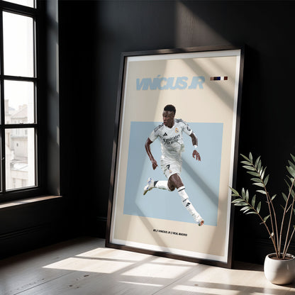 Flex Designs Poster Vinicius Jr Real Madrid FlexM 5 x 7" Home Goods - Sports  Poster