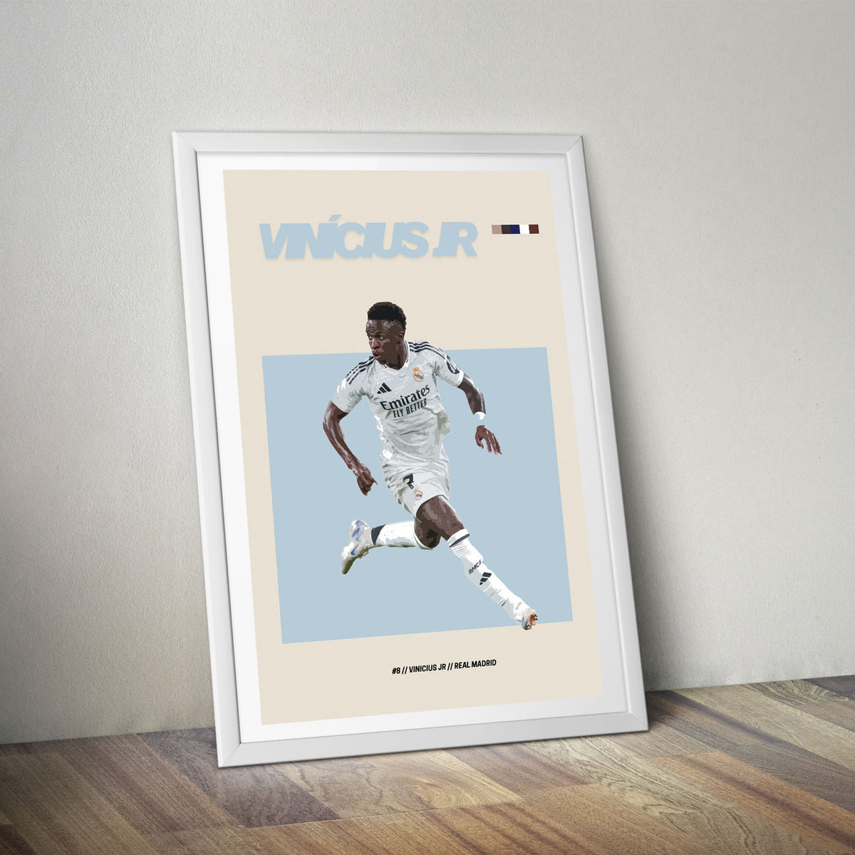 Flex Designs Poster Vinicius Jr Real Madrid FlexM 5 x 7" Home Goods - Sports  Poster