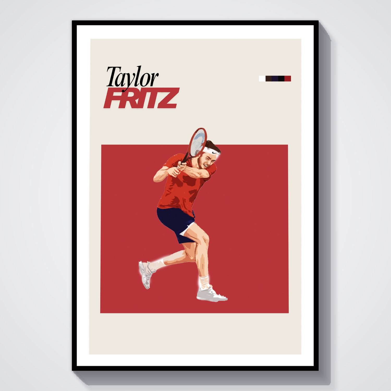Flex Designs Poster Taylor Fritz FlexM 5 x 7" Home Goods - Sports  Poster