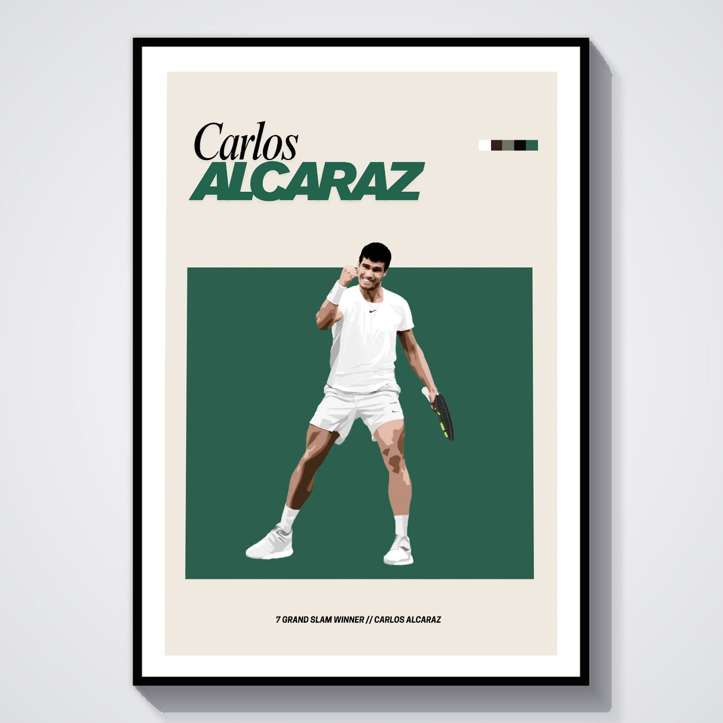 Flex Designs Poster Carlos Alcaraz FlexM 5 x 7" Home Goods - Sports  Poster