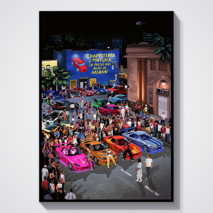 Flex Designs Poster 2 Fast 2 Furious 11 x 17" Home Goods - Movie 2003 Movie Poster