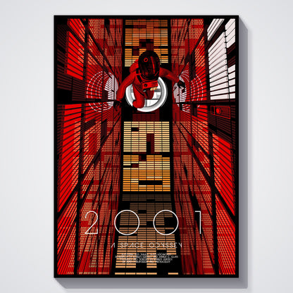 Flex Designs Poster 2001 A Space Odyssey Cover 11 x 17" Home Goods - Movie 1968 Movie Poster