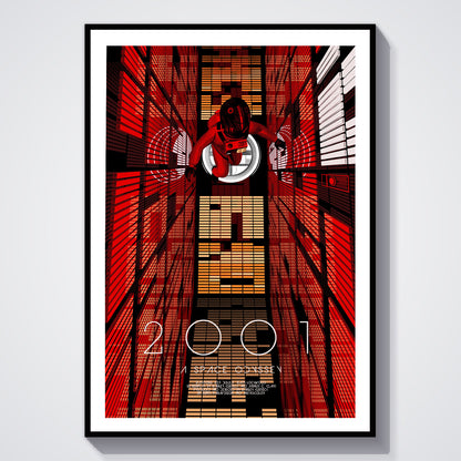 Flex Designs Poster 2001 A Space Odyssey Cover 5 x 7" Home Goods - Movie 1968 Movie Poster