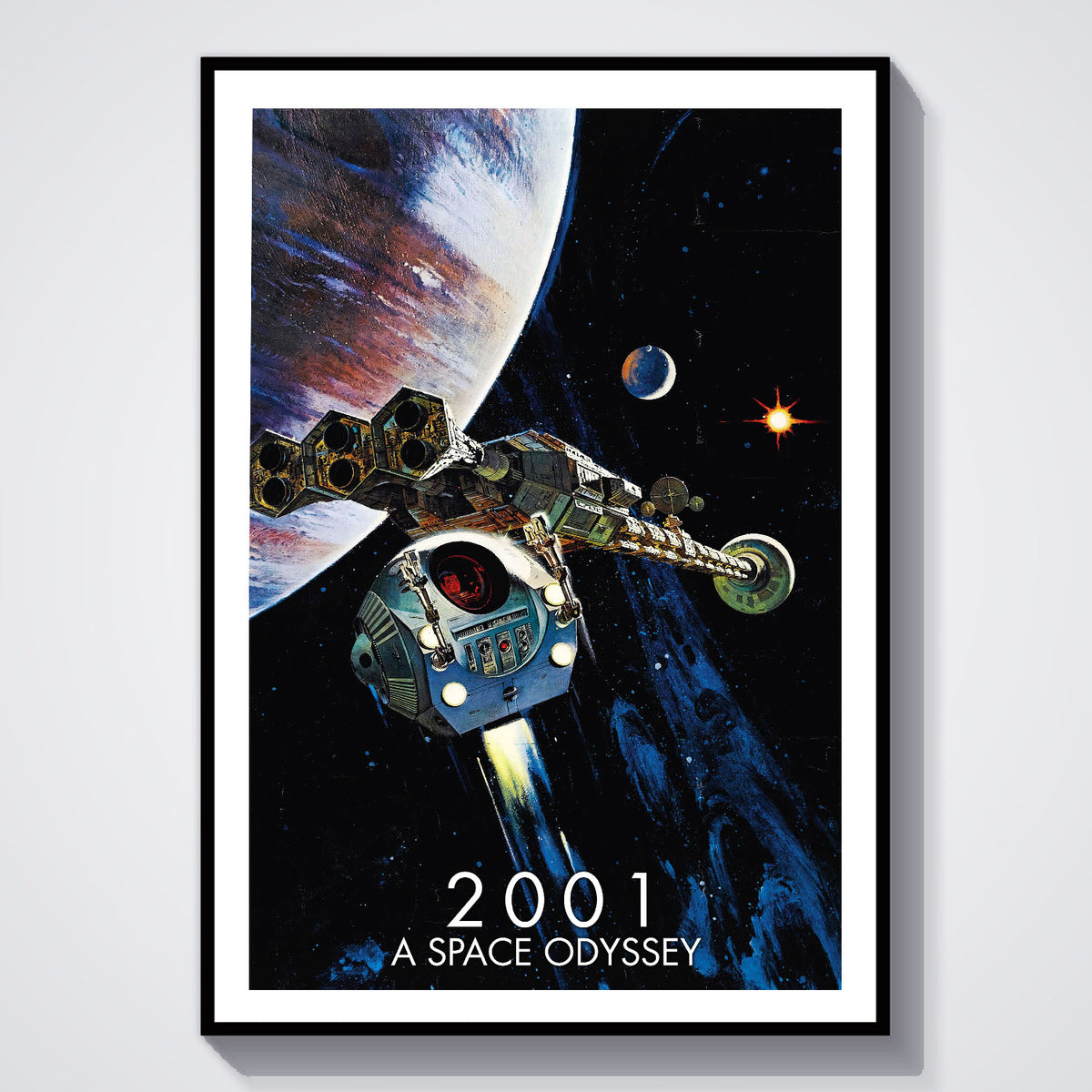 Flex Designs Poster 2001 A Space Odyssey 5 x 7" Home Goods - Movie 1968 Movie Poster