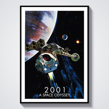 Flex Designs Poster 2001 A Space Odyssey 5 x 7" Home Goods - Movie 1968 Movie Poster