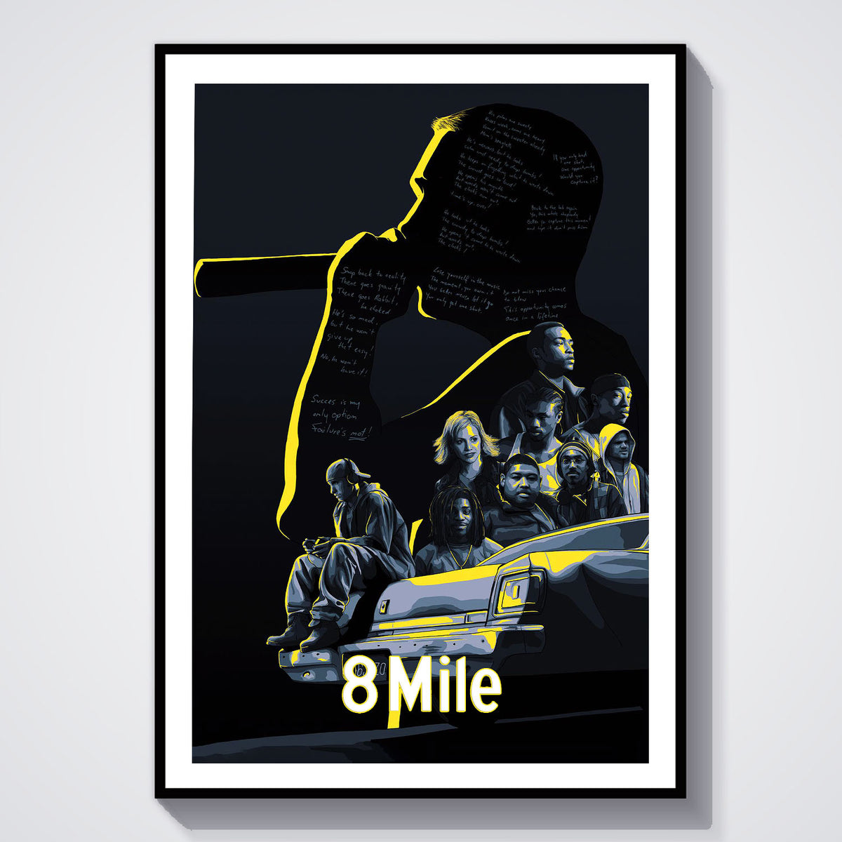 Flex Designs Poster 8 Mile 5 x 7" Home Goods - Movie 2002 Movie Poster