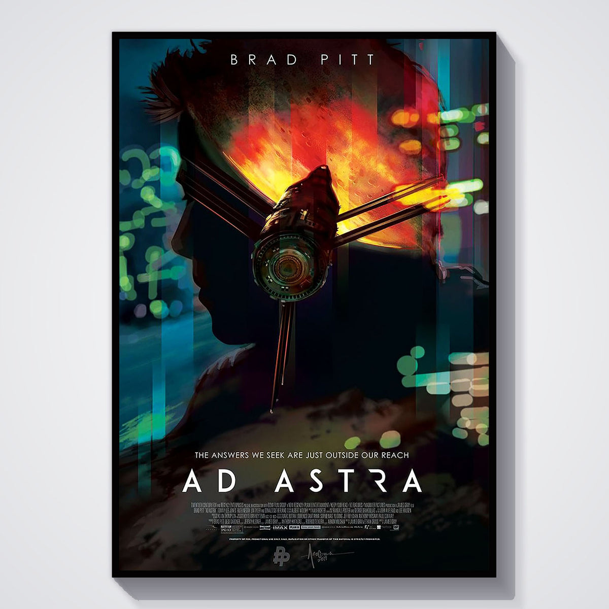 Flex Designs Poster Ad Astra Official 11 x 17" Home Goods - Movie 2019 Movie Poster