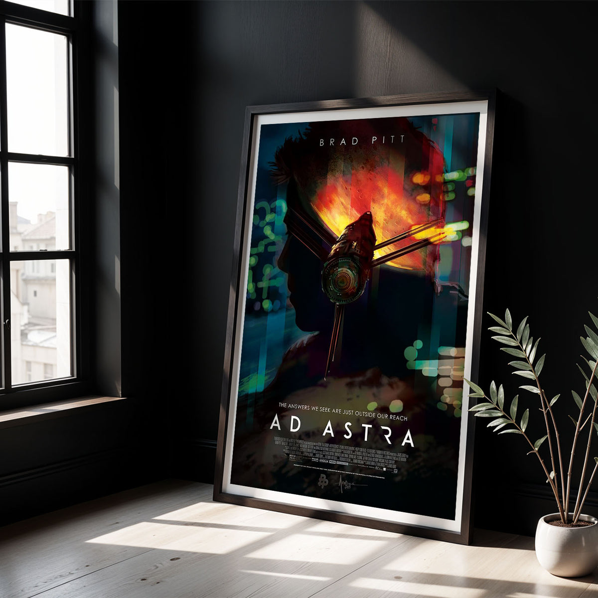 Flex Designs Poster Ad Astra Official 5 x 7" Home Goods - Movie 2019 Movie Poster