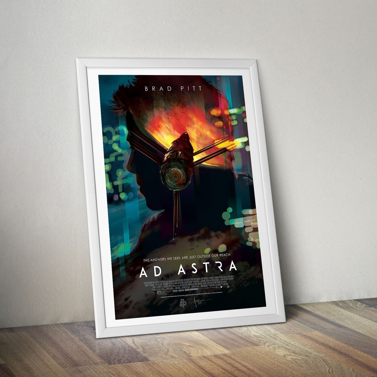 Flex Designs Poster Ad Astra Official 5 x 7" Home Goods - Movie 2019 Movie Poster