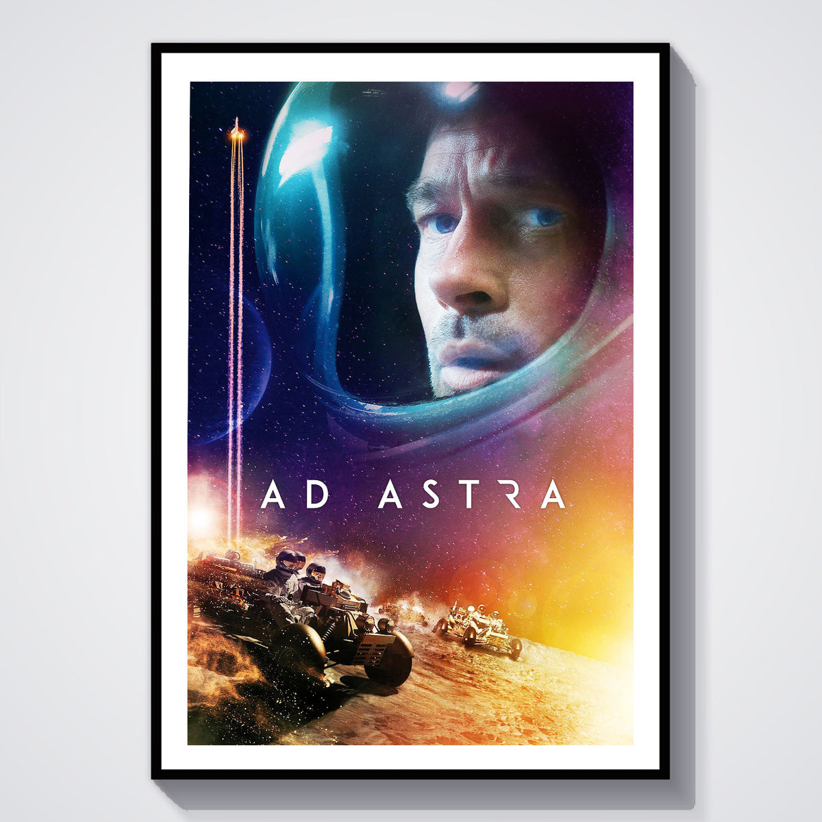 Flex Designs Poster Ad Astra Theatrical 5 x 7" Home Goods - Movie 2019 Movie Poster