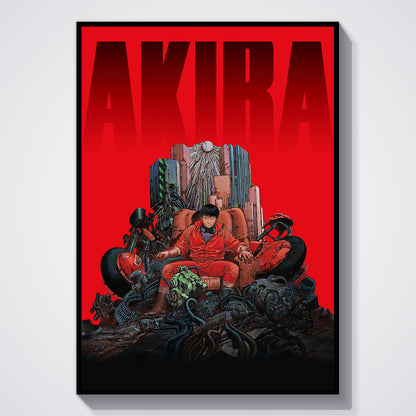 Flex Designs Poster Akira Red 11 x 17" Home Goods - Movie 1988 Movie Poster