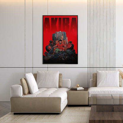 Flex Designs Poster Akira Red 11 x 17" Home Goods - Movie 1988 Movie Poster