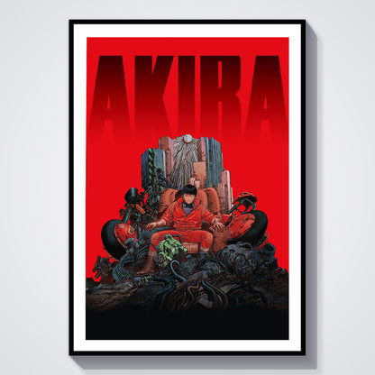 Flex Designs Poster Akira Red 5 x 7" Home Goods - Movie 1988 Movie Poster