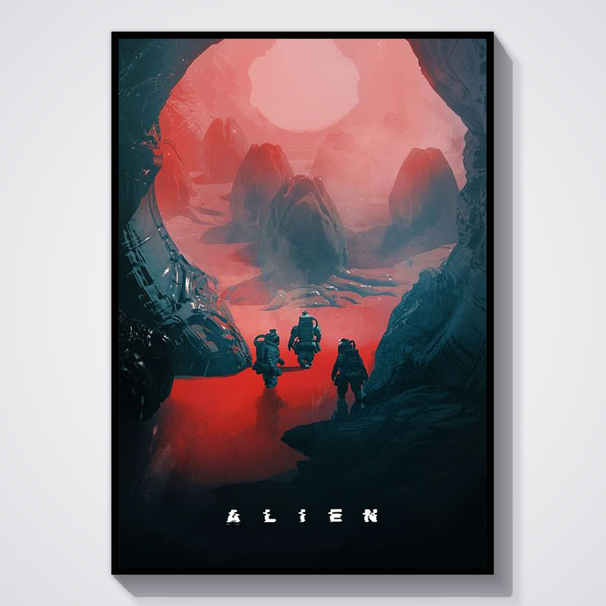 Flex Designs Poster Alien Landing Sketch 11 x 17" Home Goods - Movie 1979 Movie Poster